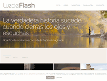 Tablet Screenshot of luzdeflash.com
